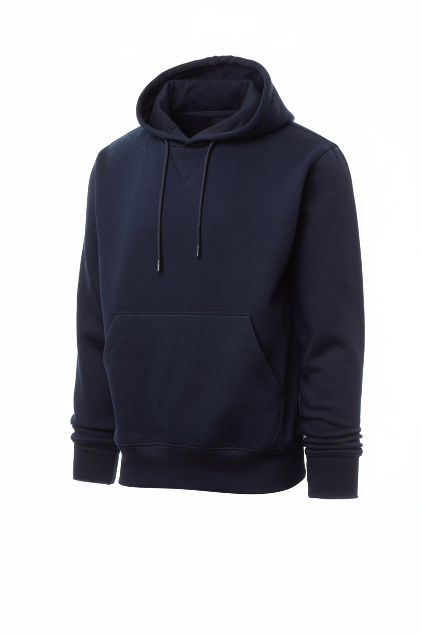 Navy Hoodie with Kangaroo Pocket