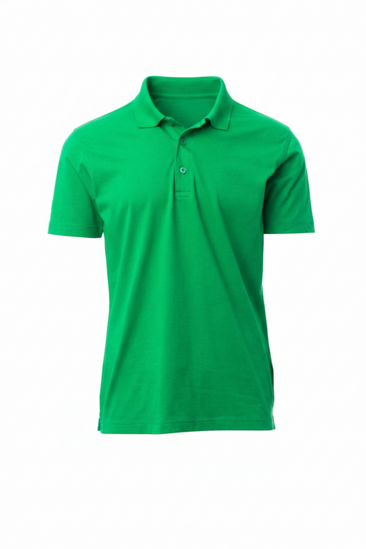 Regular Fit Men's Jersey Polo Light Green