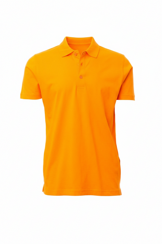 Regular Fit Men's Jersey Polo Orange