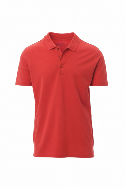 Regular Fit Men's Jersey Polo Red