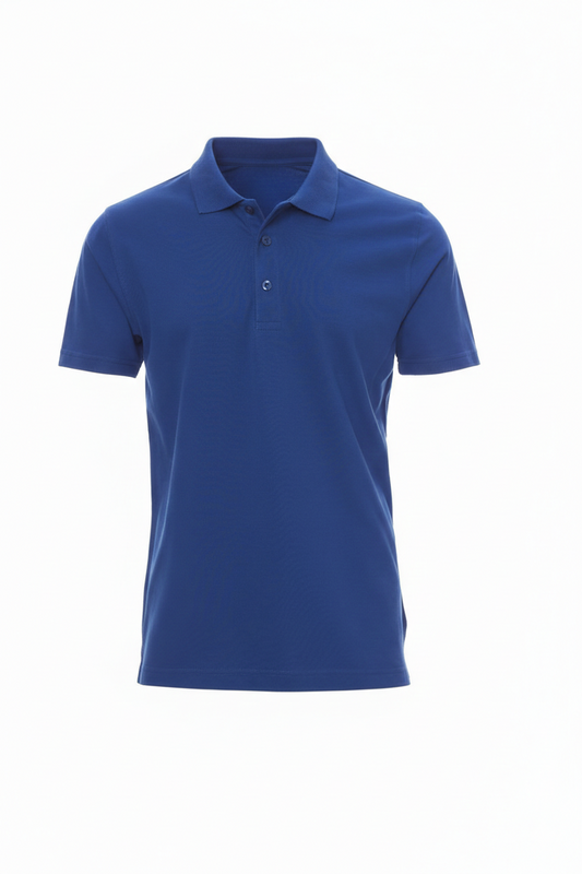 Regular Fit Men's Jersey Polo Royal Blue