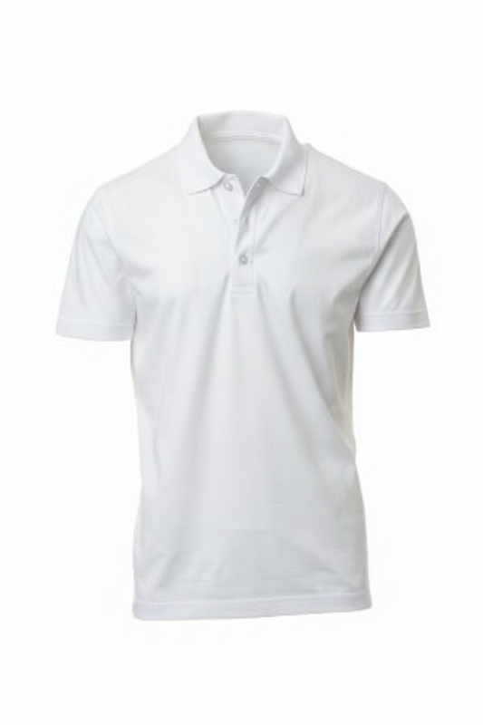 Regular Fit Men's Jersey Polo White