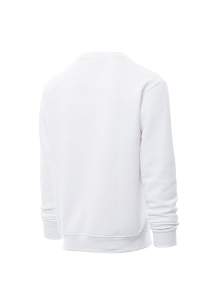 White Sweatshirt Round Neck (Crew Neck)