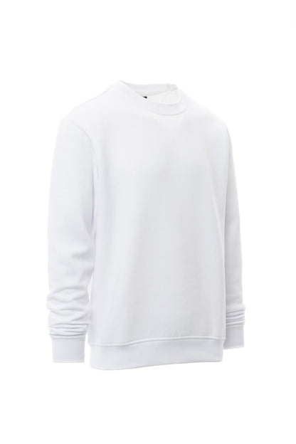 White Sweatshirt Round Neck (Crew Neck)