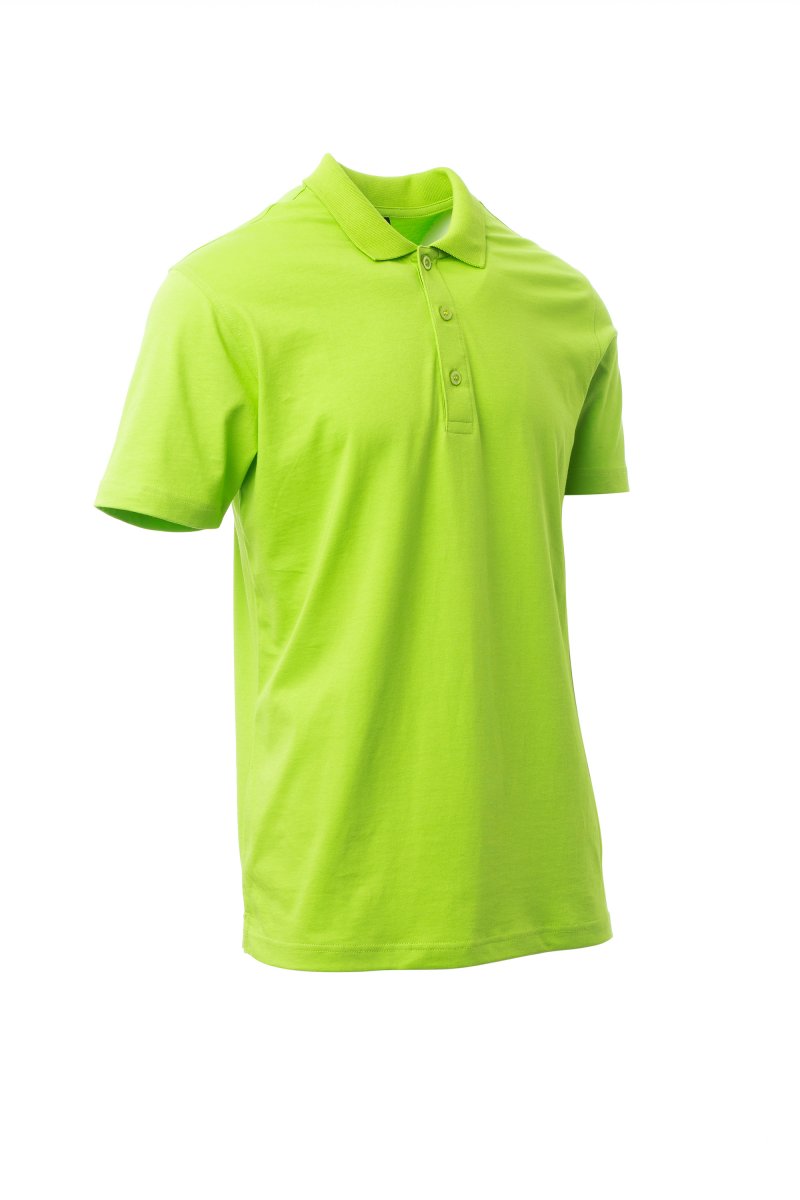 Regular Fit Men's Jersey Polo Lemon Green