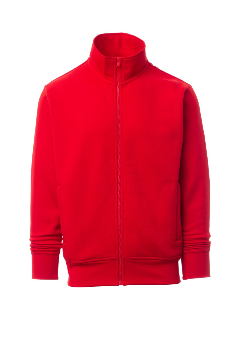 Red Full Zip with Welt Pocket