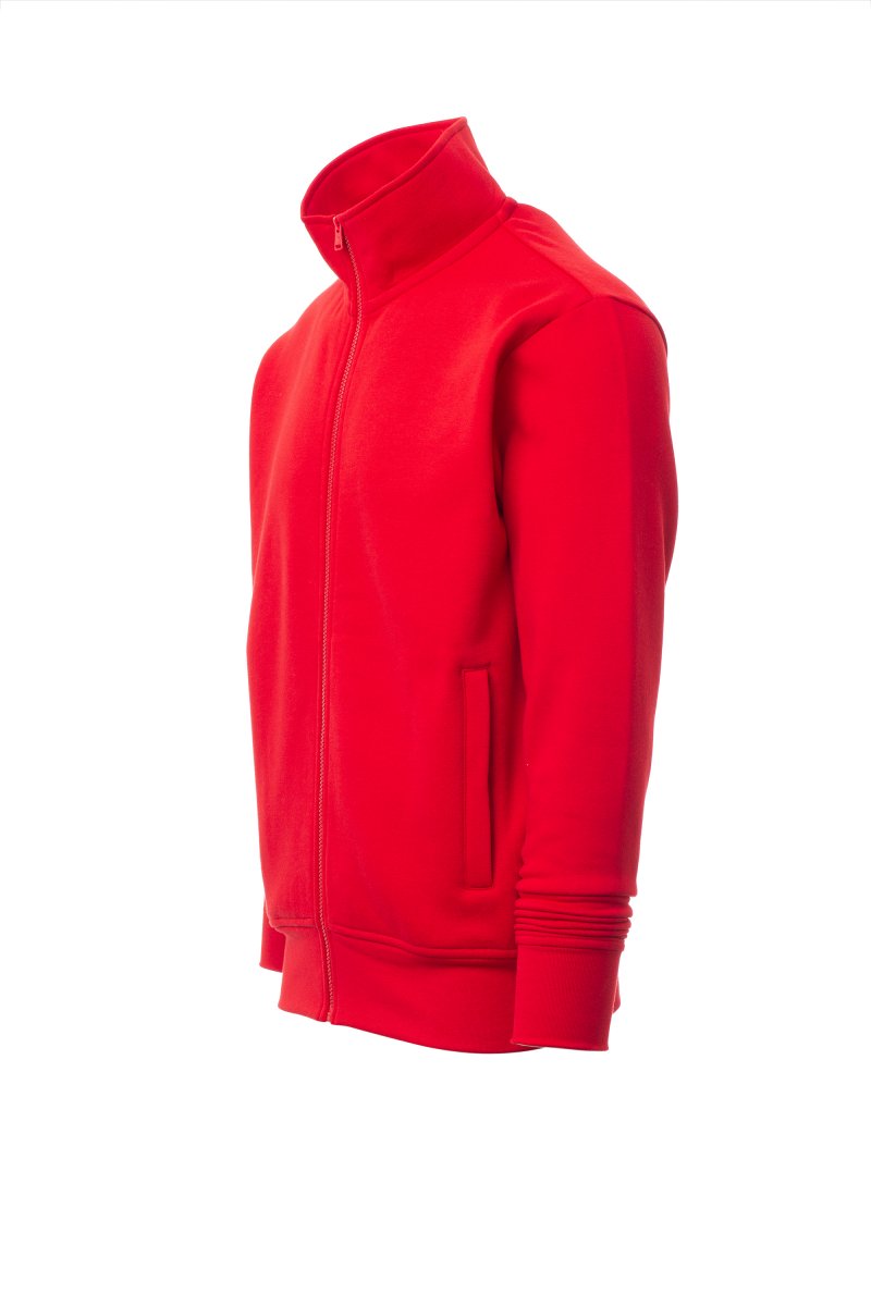 Red Full Zip with Welt Pocket