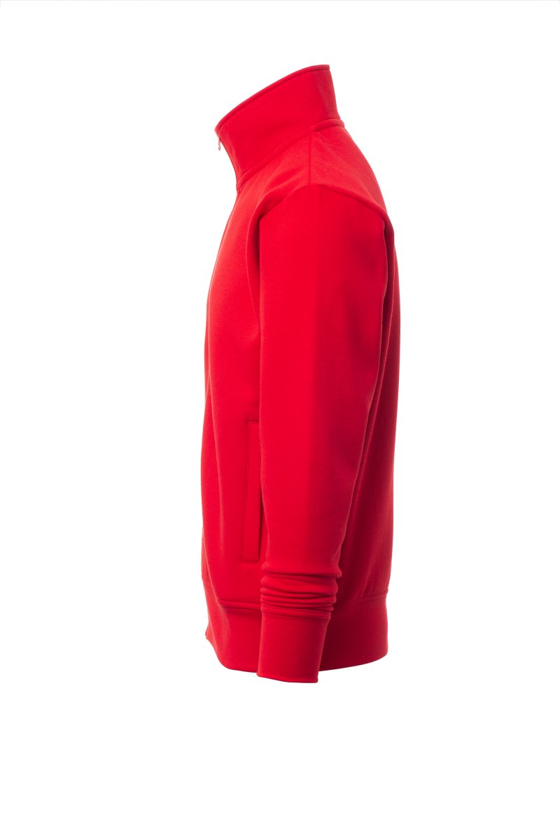 Red Full Zip with Welt Pocket