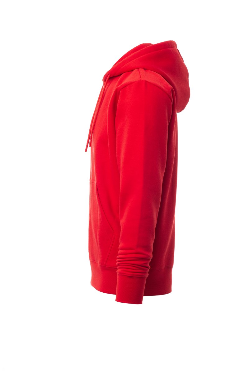 Red Zip Hoodie with Kangaroo Pocket