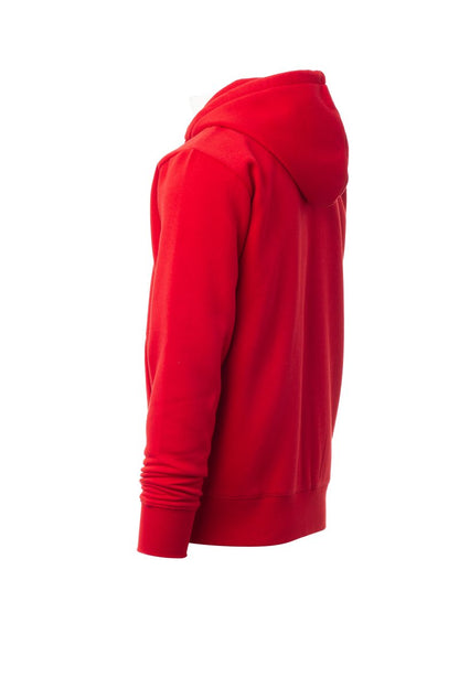Red Zip Hoodie with Kangaroo Pocket