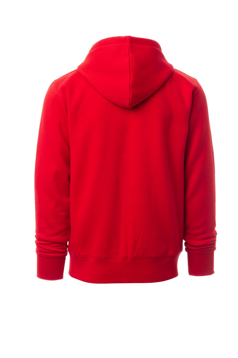 Red Zip Hoodie with Kangaroo Pocket