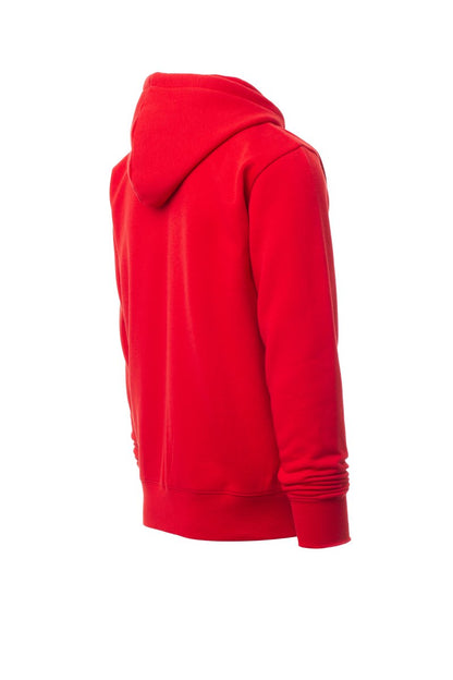Red Zip Hoodie with Kangaroo Pocket
