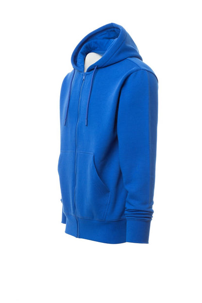 Royal Blue Zip Hoodie with Kangaroo Pocket