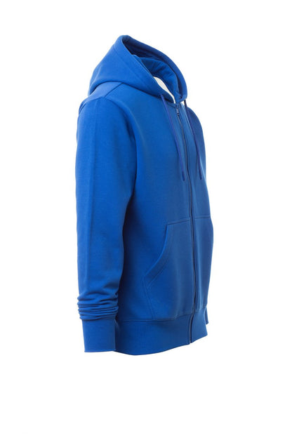Royal Blue Zip Hoodie with Kangaroo Pocket
