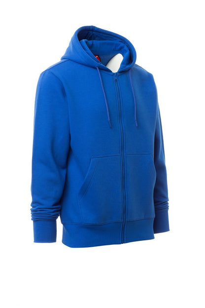 Royal Blue Zip Hoodie with Kangaroo Pocket