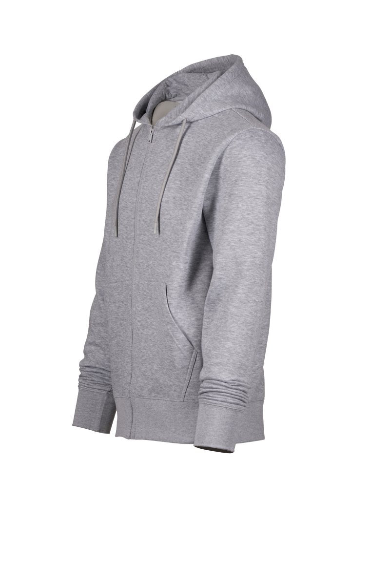 M.Grey Zip Hoodie with Kangaroo Pocket