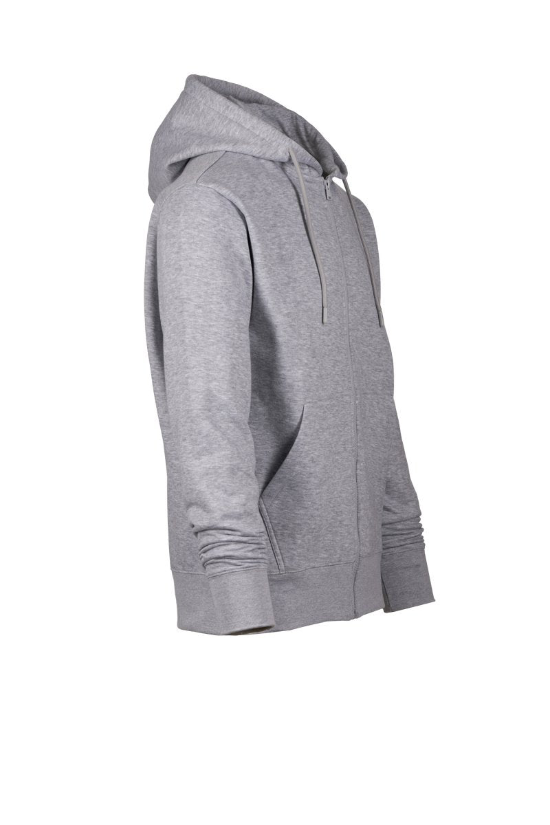 M.Grey Zip Hoodie with Kangaroo Pocket