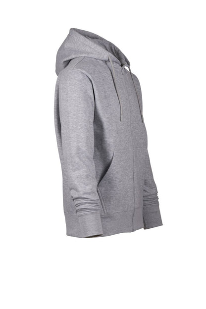 M.Grey Zip Hoodie with Kangaroo Pocket