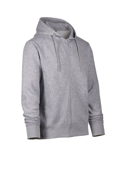 M.Grey Zip Hoodie with Kangaroo Pocket