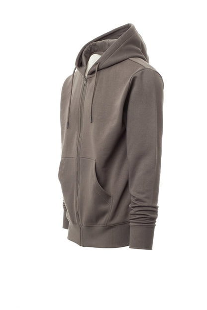 Smoke Zip Hoodie with Kangaroo Pocket