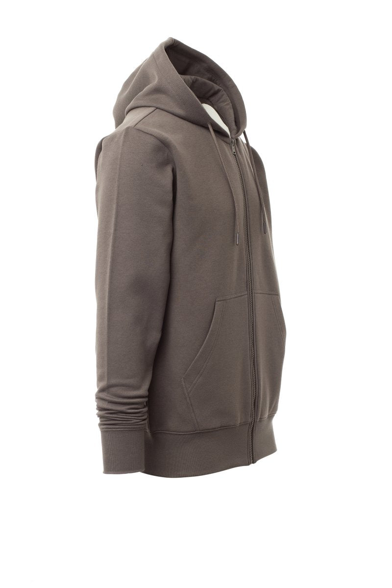 Smoke Zip Hoodie with Kangaroo Pocket
