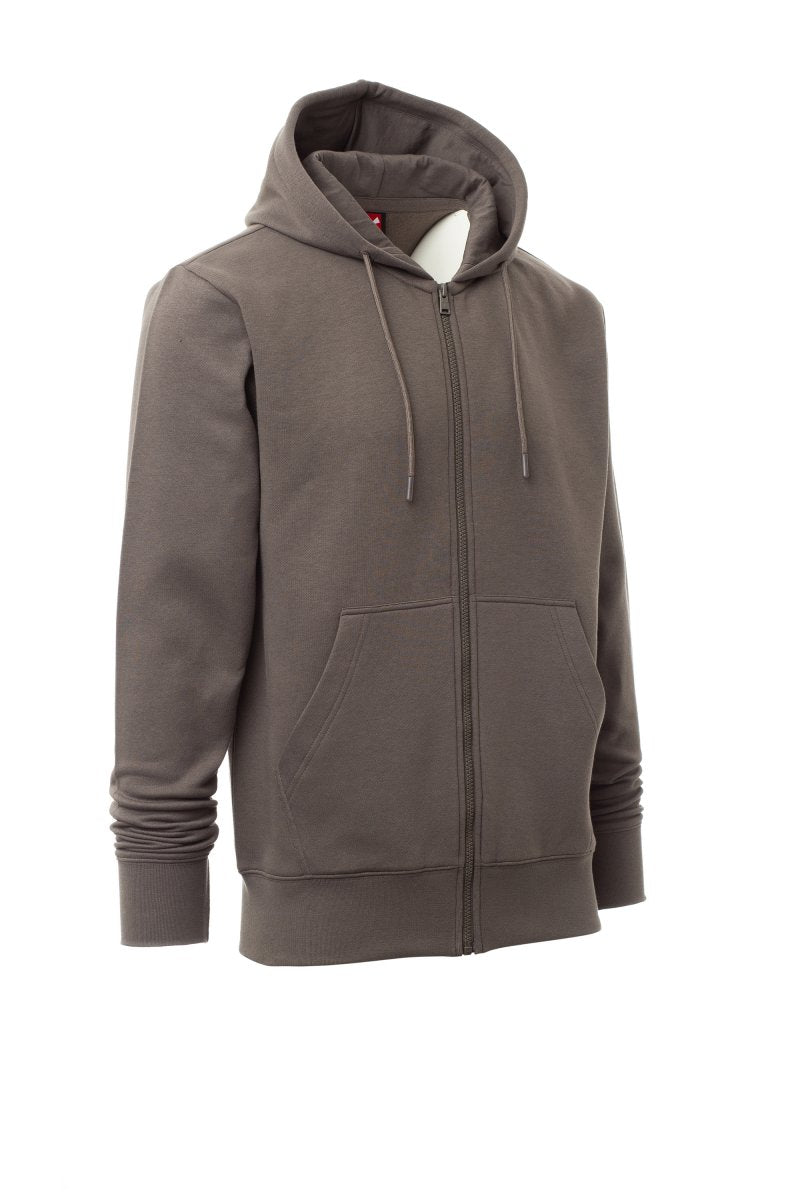 Smoke Zip Hoodie with Kangaroo Pocket