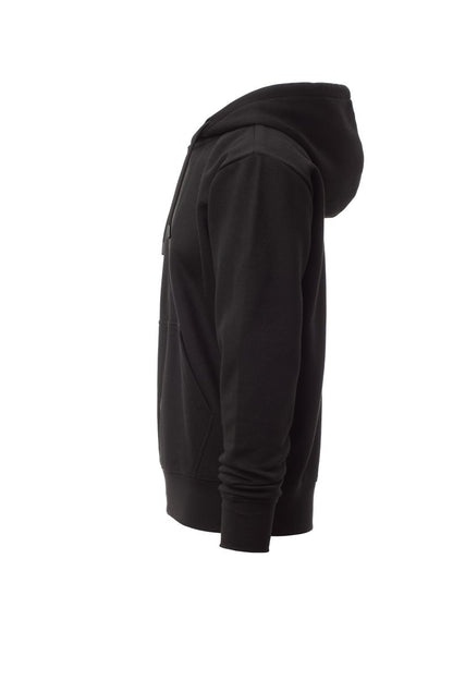 Black Zip Hoodie with Kangaroo Pocket