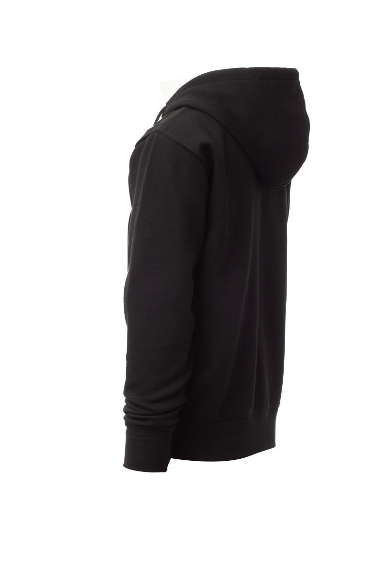 Black Zip Hoodie with Kangaroo Pocket