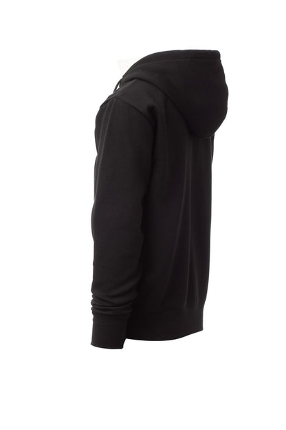 Black Zip Hoodie with Kangaroo Pocket