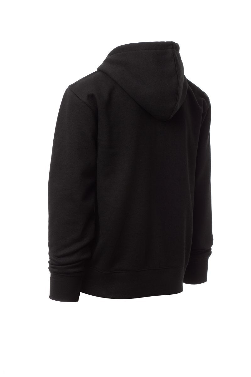 Black Zip Hoodie with Kangaroo Pocket