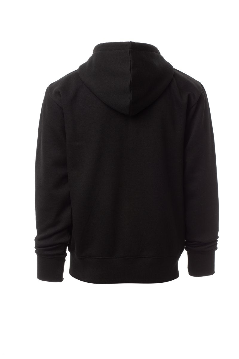 Black Zip Hoodie with Kangaroo Pocket