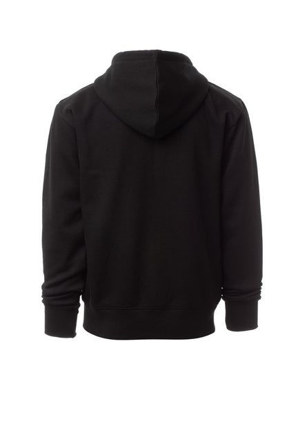 Black Zip Hoodie with Kangaroo Pocket