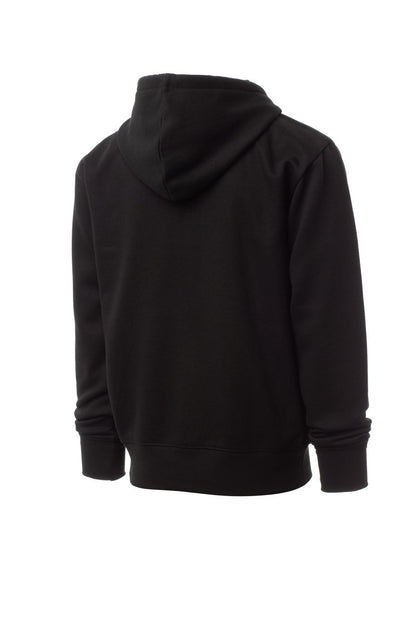 Black Zip Hoodie with Kangaroo Pocket
