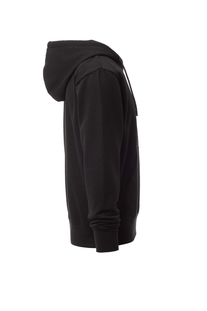 Black Zip Hoodie with Kangaroo Pocket