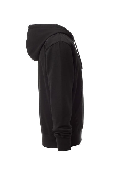 Black Zip Hoodie with Kangaroo Pocket