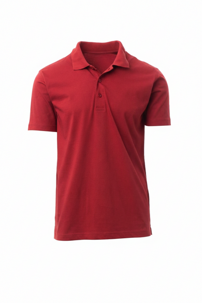 Regular Fit Men's Jersey Polo Bordeaux