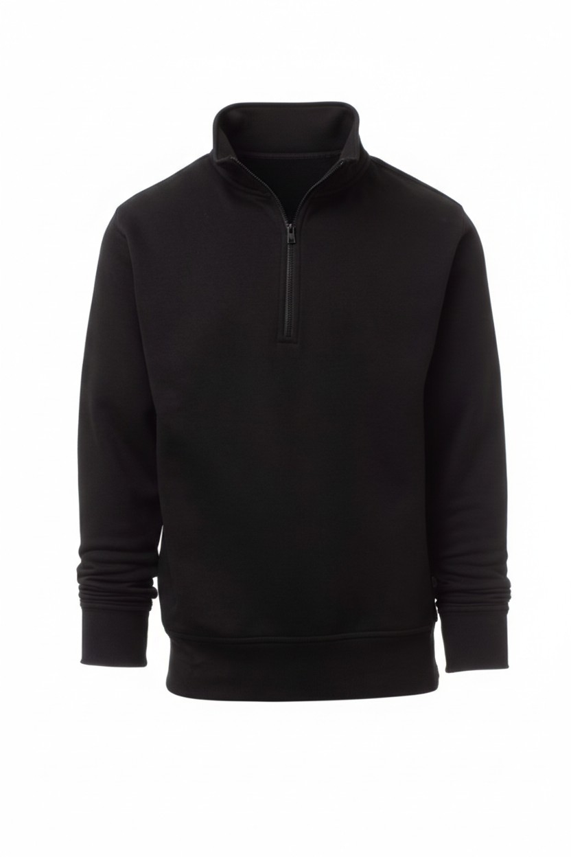 Black Quarter Zipper