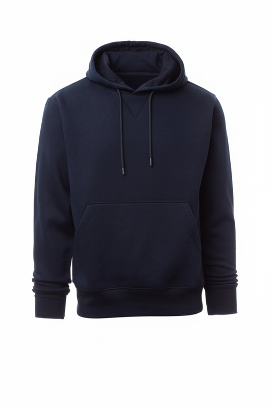 Navy Hoodie with Kangaroo Pocket