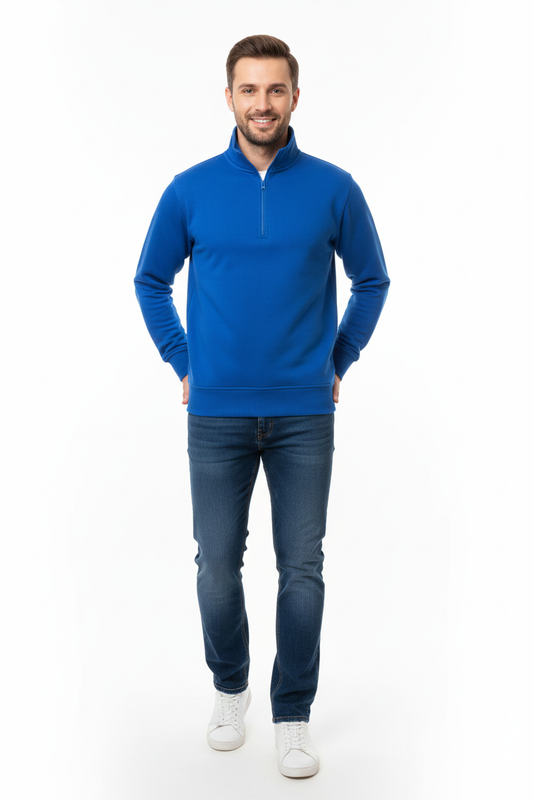 Royal Blue Quarter Zipper