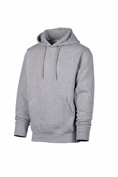 M-Grey Hoodie with Kangaroo Pocket