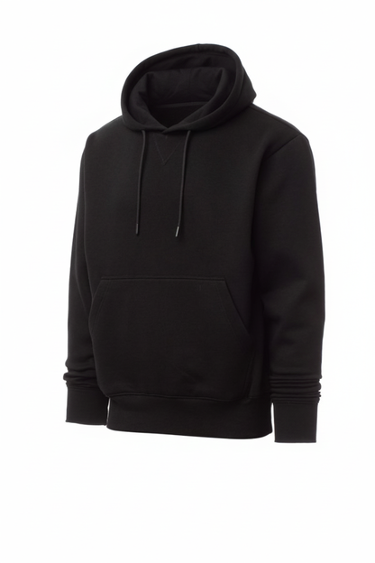 Black Hoodie with Kangaroo Pocket