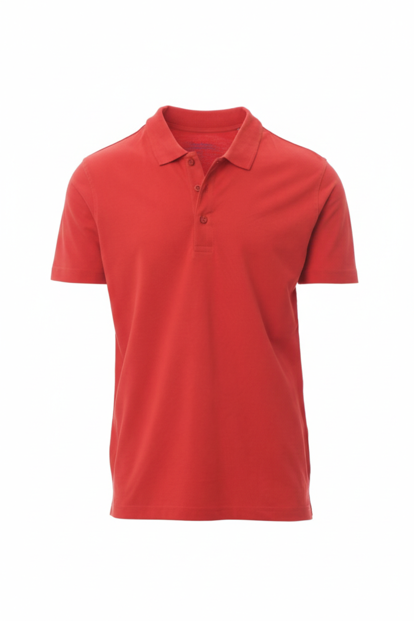 Regular Fit Men's Jersey Polo Red