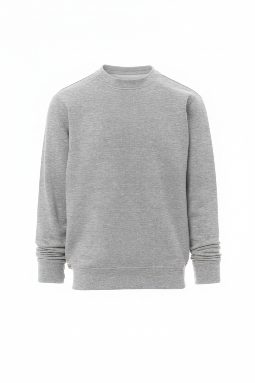 M.Grey Sweatshirt Round Neck (Crew Neck)