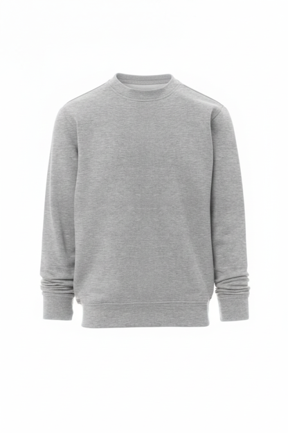 M.Grey Sweatshirt Round Neck (Crew Neck)