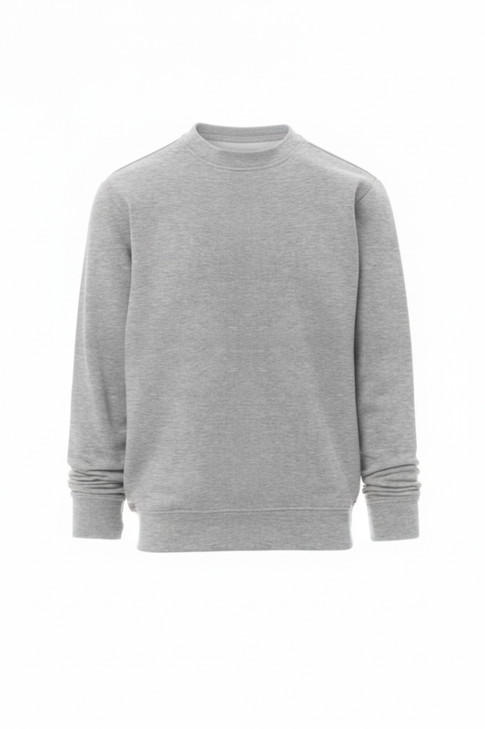 M.Grey Sweatshirt Round Neck (Crew Neck)